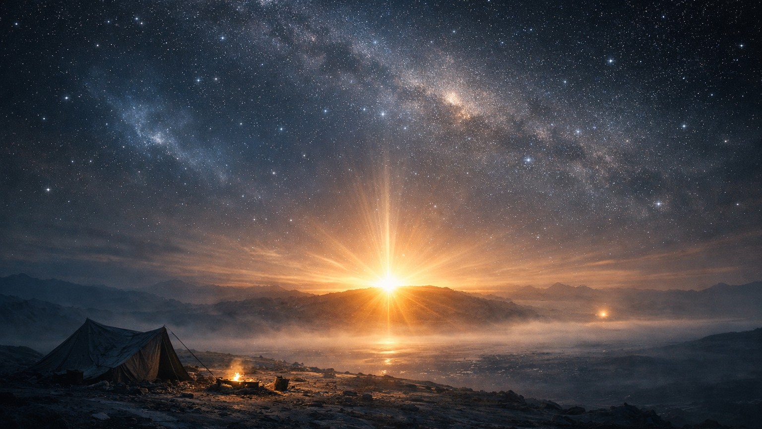 Символическая обложка с одиноким кораблём Сопротивления на фоне пустого космоса и далёкой галактики, передающая моральную волю без политического тела